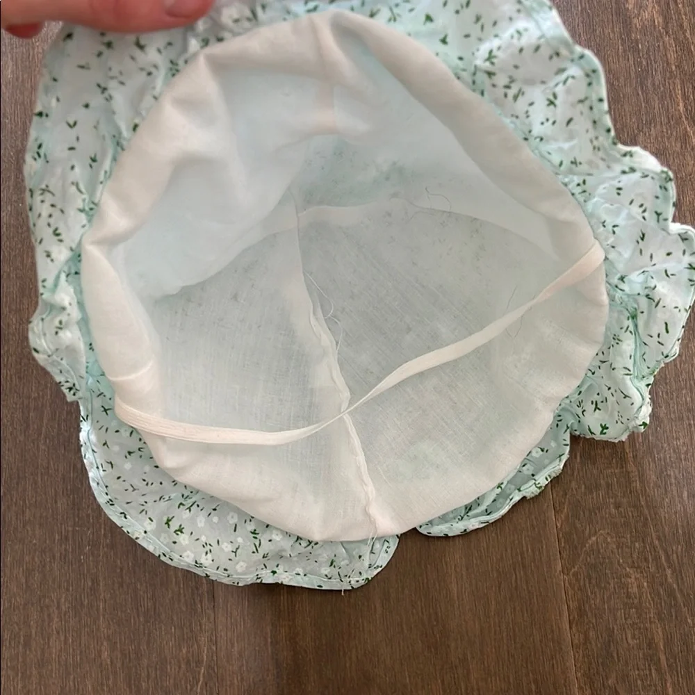 New Floral Mint Green Baby OS Sun Hat(no brand)
